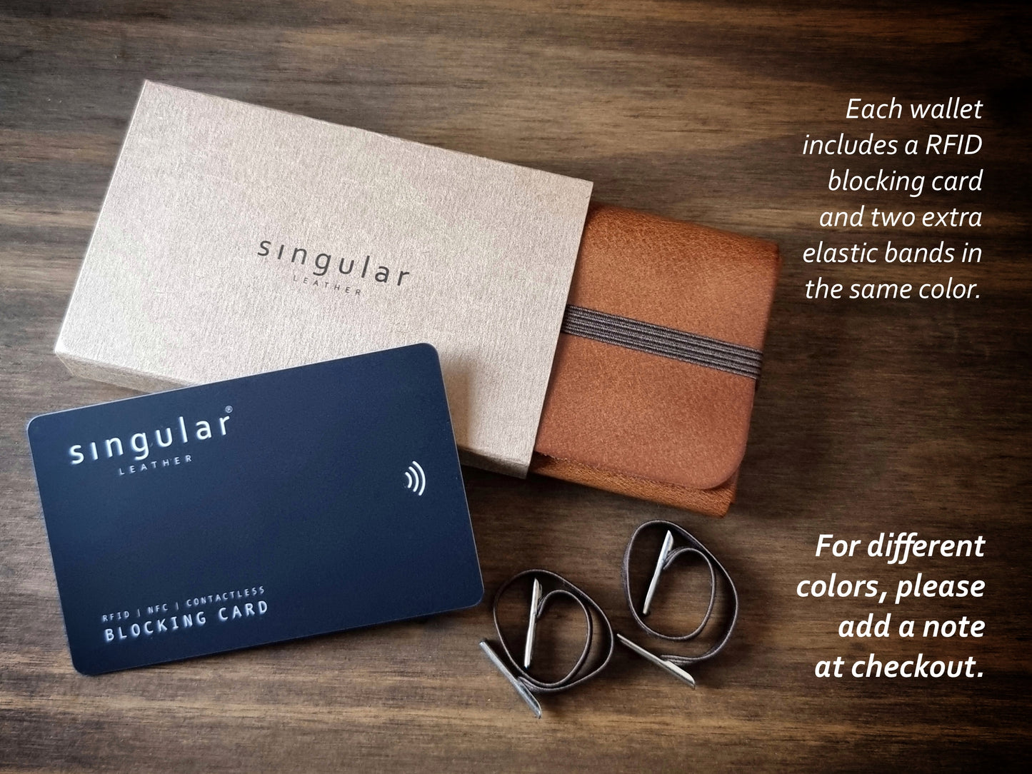 onjunto de oferta com carteira Camel Brown, cartão RFID e caixa elegante