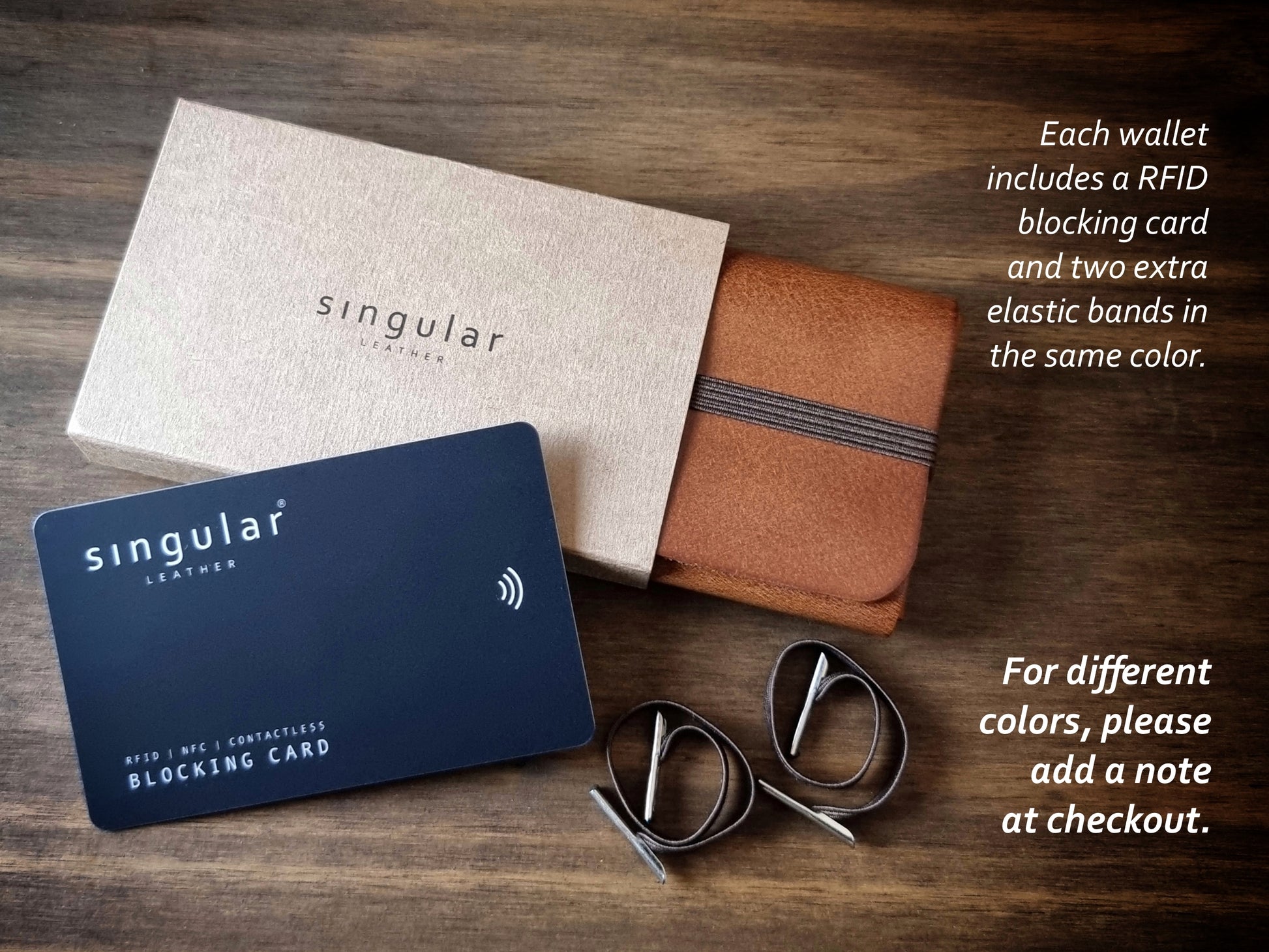 onjunto de oferta com carteira Camel Brown, cartão RFID e caixa elegante