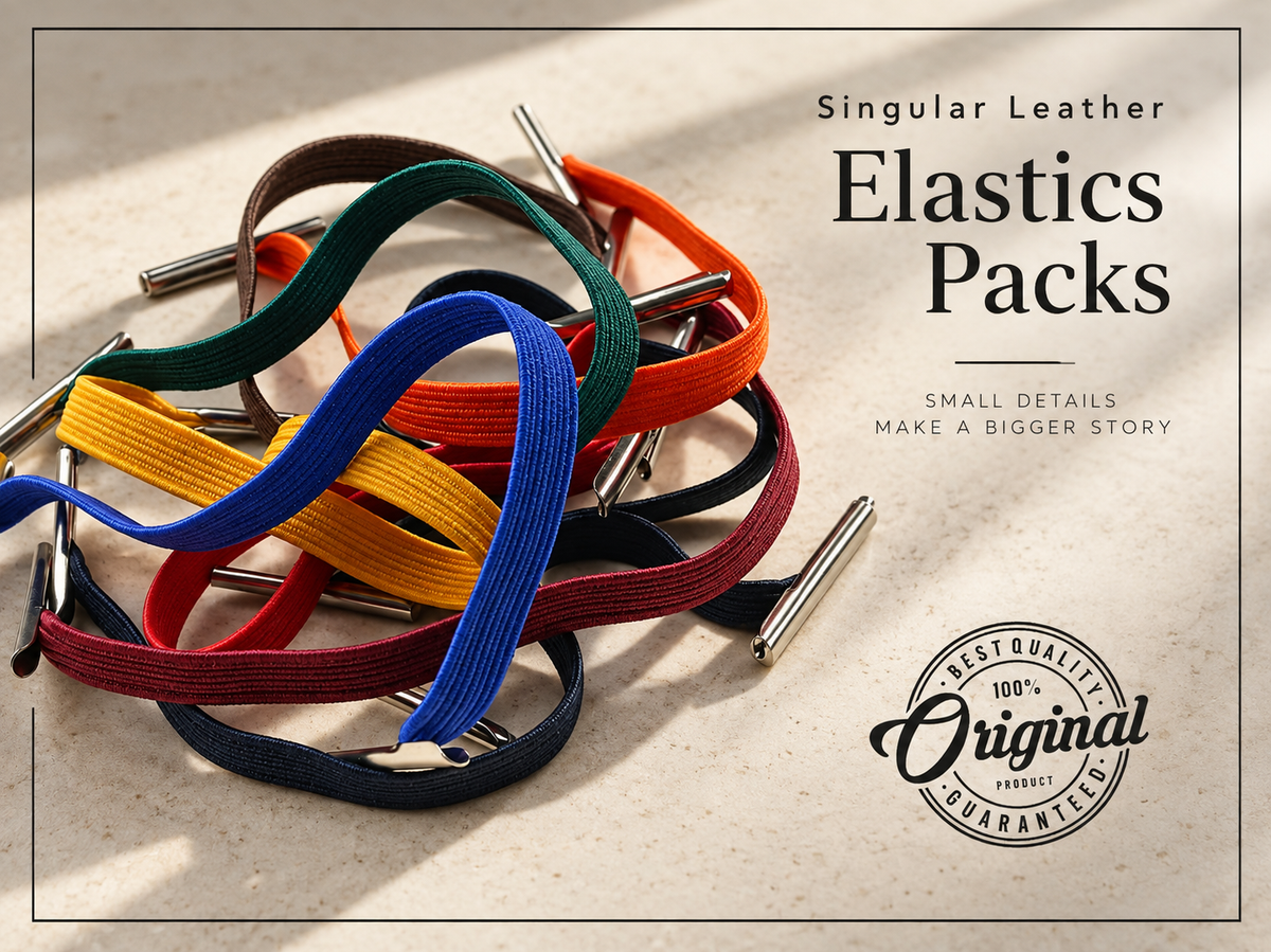 Elástico de substituição colorido para carteira Singular Leather em couro